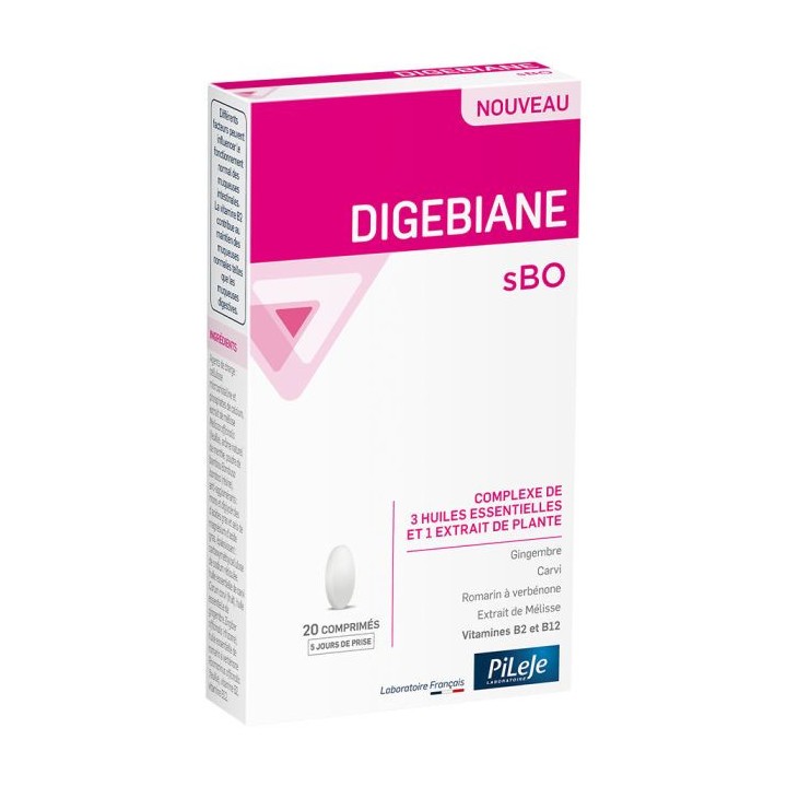 Pileje Digebiane sBO - 20 comprimés