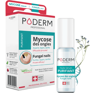 Huile-sérum purifiant ongles & contours Poderm - Mycose de l'ongle - 8ml