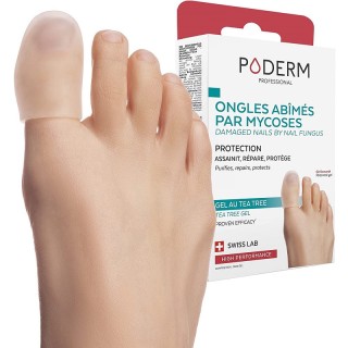 Capuchon d'orteil ongles abîmés Poderm - Gel Tea tree - Taille M - x 2