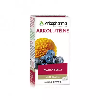 Myrtille et lutéine Arkogélules Arkopharma - Acuité visuelle - 45 gélules