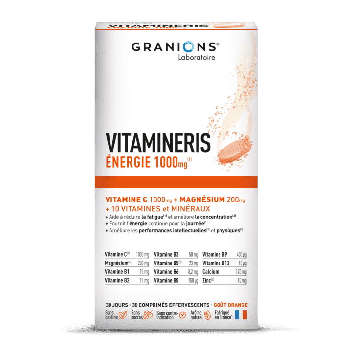 Vitamineris Énergie 1000mg Granions - Vitamines et minéraux - 30 comprimés