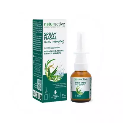 Spray nasal aux essences Naturactive - Décongestionne le nez - 20ml