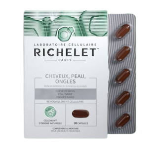 Cheveux, peau et ongles de Richelet - Complément beauté - 90 capsules