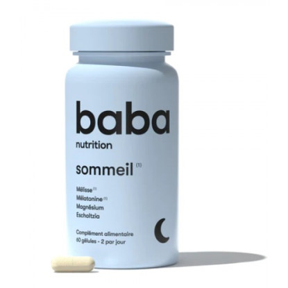 Sommeil de Baba Nutrition - Qualité du sommeil - 60 gélules