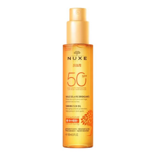 Huile bronzante haute protection SPF50 de Nuxe Sun - 150ml