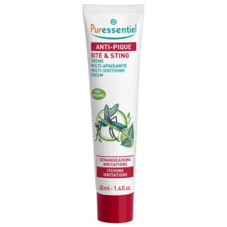 Crème multi-apaisante Bio Anti-Pique Puressentiel - Piqûres d'insectes - 40ml