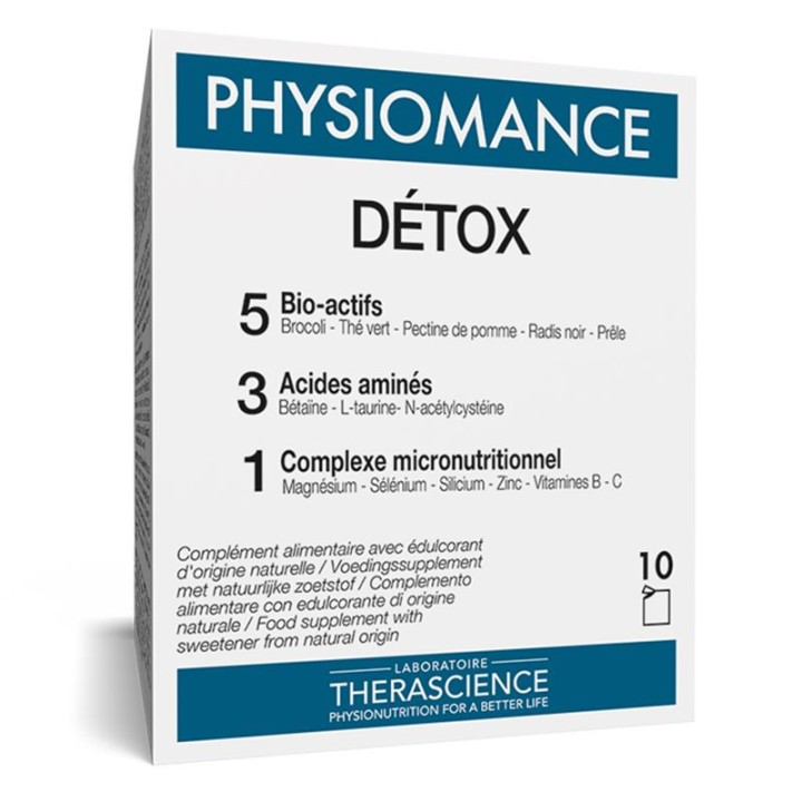 Détox Physiomance Therascience - Détoxifie l'organisme - 10 sachets