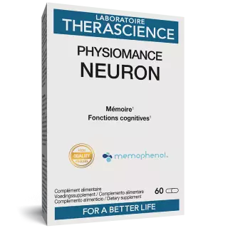 Neuron Physiomance Therascience - Mémoire et concentration - 60 gélules