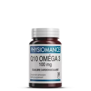 Q10 Oméga 3 100 mg Physiomance Therascience - Circulation - 30 capsules