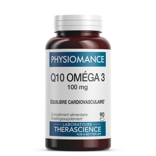 Q10 Oméga 3 100 mg Physiomance Therascience - Cardiovasculaire - 90 capsules