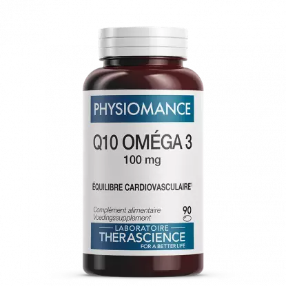 Q10 Oméga 3 100 mg Physiomance Therascience - Cardiovasculaire - 90 capsules