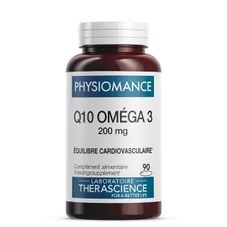 Q10 Oméga 3 200 mg Physiomance Therascience - Cardiovasculaire - 90 capsules