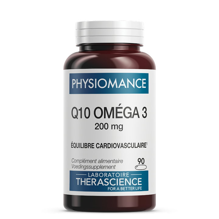Q10 Oméga 3 200 mg Physiomance Therascience - Cardiovasculaire - 90 capsules