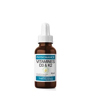 Vitamines D3 & K2 Physiomance Therascience - Immunitaire - Flacon de 20 ml
