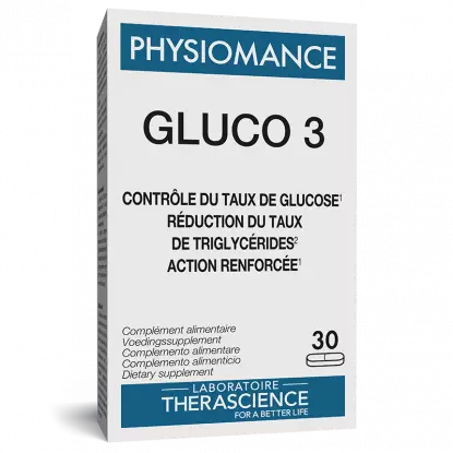 Gluco 3 Physiomance Therascience - Glycémie normale - 30 comprimés