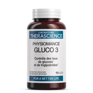 Gluco 3 Physiomance Therascience - Glycémie normale - 90 comprimés