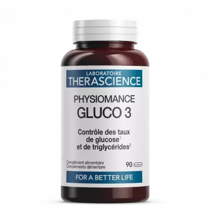 Gluco 3 Physiomance Therascience - Glycémie normale - 90 comprimés
