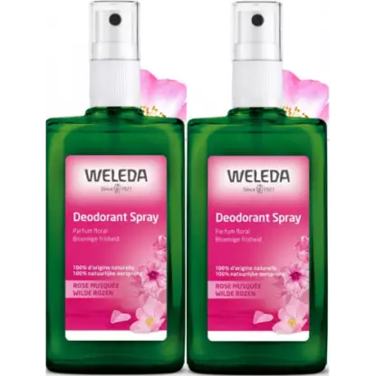 Déodorant spray à la rose Weleda - Rose et Ylang-ylang - 2 x 100ml