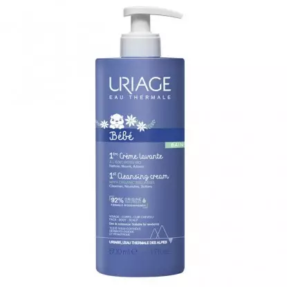 1ère Crème lavante Bébé Uriage - Visage, corps, cuir chevelu - 500ml
