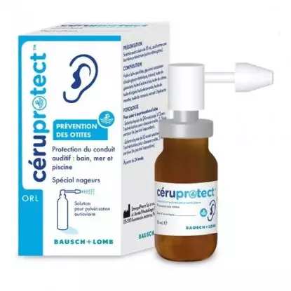 Céruprotect en spray de Bausch + Lomb - Prévention des otites - 10ml