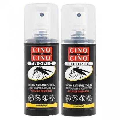 Lotion anti-moustiques Tropic de Cinq sur cinq - Lot de 2 x 75ml