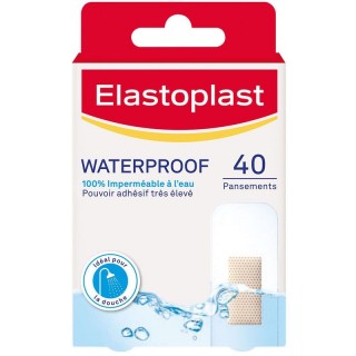 Pansements Waterproof 100% imperméables Elastoplast - 40 pansements
