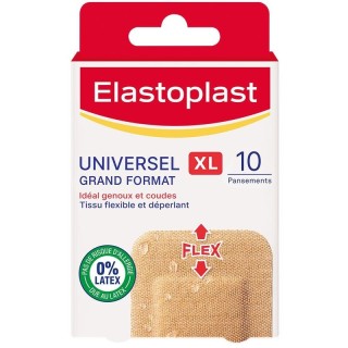 Pansements universel grand format XL Elastoplast - 10 pansements