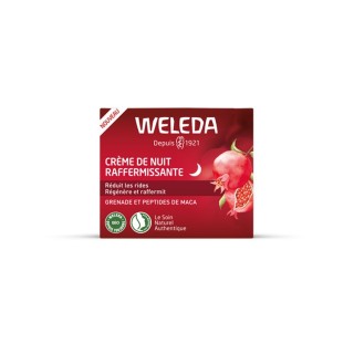 Crème de nuit raffermissante grenade et peptides de maca Weleda - 40ml