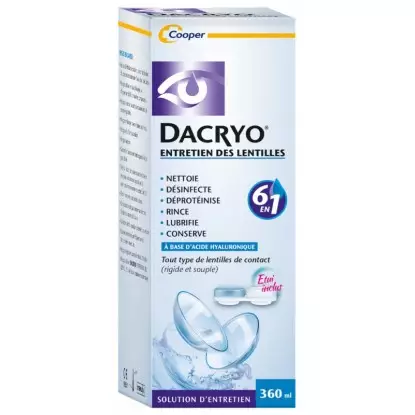 Entretien des lentilles de contact Dacryo Cooper - 360ml