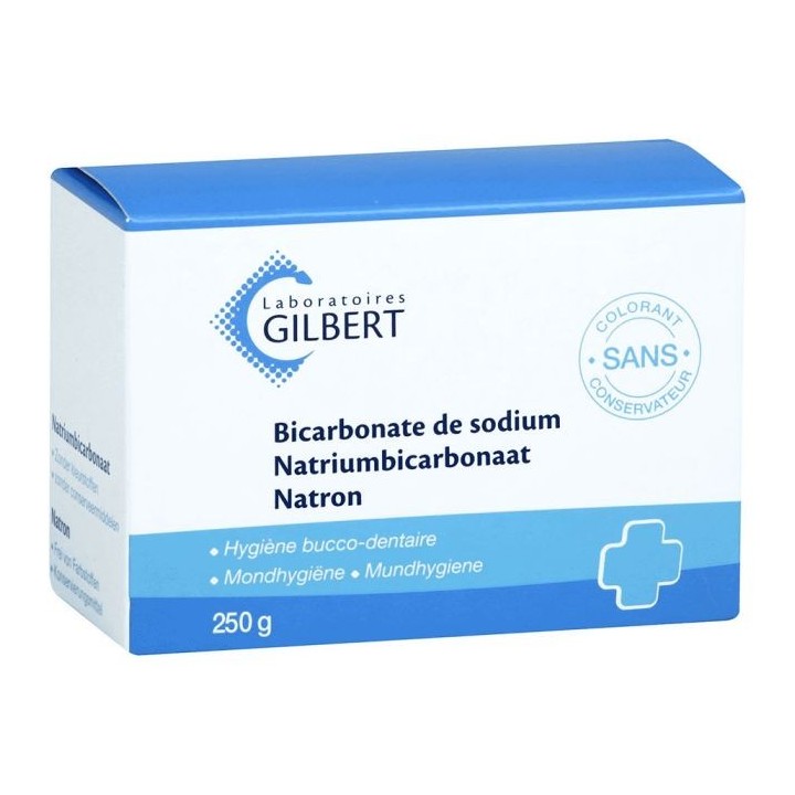Bicarbonate de Sodium de Gilbert - Hygiène bucco-dentaire - 250g