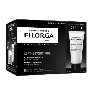 Crème ultra liftante Lift Structure 50ml + Crème nuit Time Filler Night 15ml Offerte Filorga