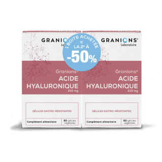 Acide Hyaluronique 210mg Granions - Stress oxydatif - 2 x 60 gélules