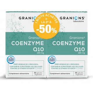 Coenzyme Q10 de Granions - Stress oxydatif - 2 x 30 gélules végétales