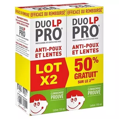 Lotion radicale lentes et poux Duo LP Pro - Dès 6 mois - 2 x 150ml