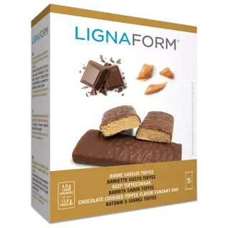 Barre saveur toffee Therascience - Perte de poids - Boite de 5 barres