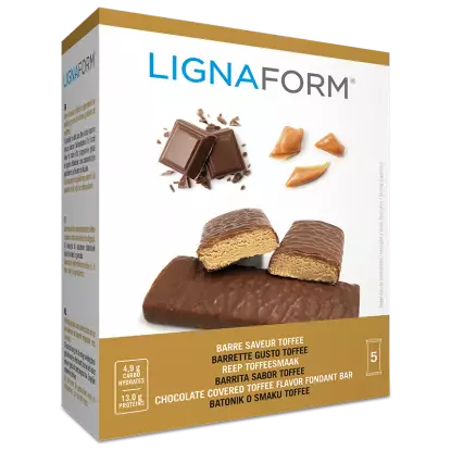 Barre saveur toffee Therascience - Perte de poids - Boite de 5 barres