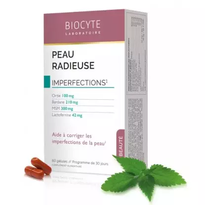 Peau radieuse de Biocyte - Imperfections cutanées - 60 gélules