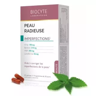 Peau radieuse de Biocyte - Imperfections cutanées - Pack de 3 x 60 gélules