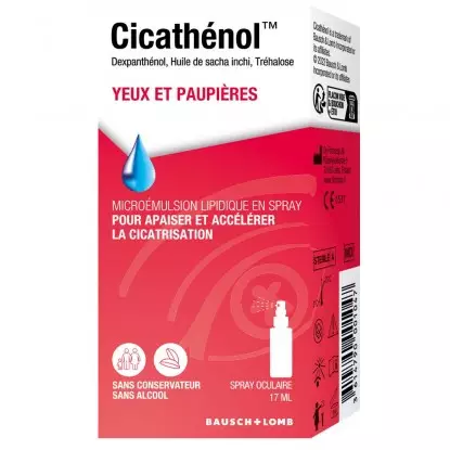 Spray oculaire Cicathénol de Bausch + Lomb - Yeux et paupières - 17ml