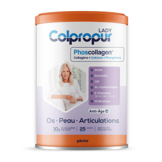 Phoscollagen saveur pêche Colpropur Lady - Os & articulations - 25 doses