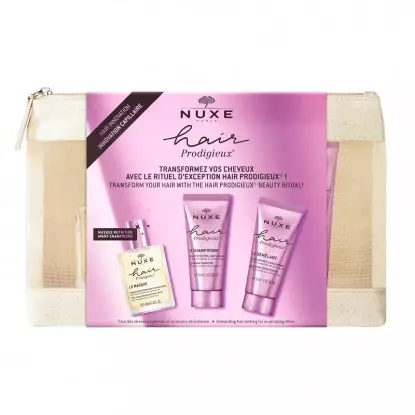 Trousse voyage Prodigieux® Floral Nuxe - 3 soins d'exception pour cheveux