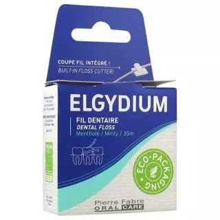 Fil dentaire mentholé Elgydium - Hygiène bucco-dentaire - 35m