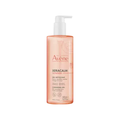 Gel nettoyant visage corps Xeracalm Nutrition Avène - Peaux sensibles - 500ml