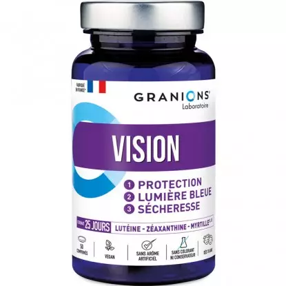 Vision Granions - Sècheresse oculaire et lumière bleue - 50 comprimés