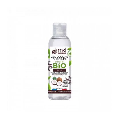 Gel douche à l'huile de coco Bio de MKL - Format voyage - 100ml