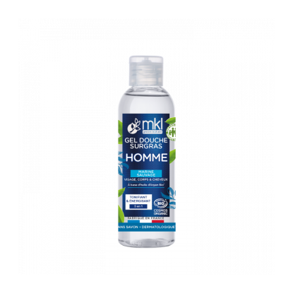 Gel douche homme Marine sauvage Bio de MKL - Format voyage - 100ml