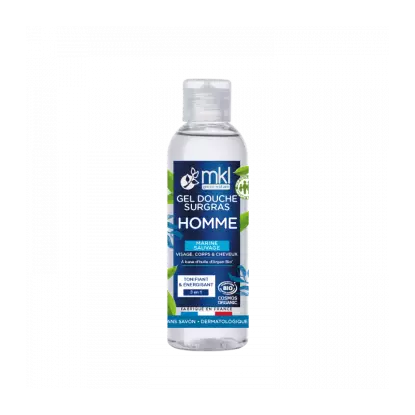 Gel douche homme Marine sauvage Bio de MKL - Format voyage - 100ml