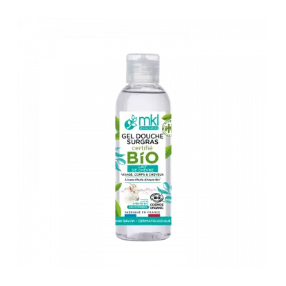 Gel douche au lait de chèvre Bio des Pyrénées de MKL - Format voyage - 100ml