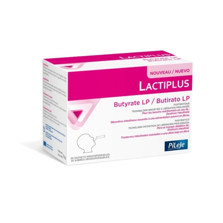 Lactiplus Butyrate LP Pileje - Système digestif - 30 sachets orodispersibles
