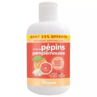Extrait de Pepin Pamplemousse Vitavea - Défenses naturelles - 200ml + 100ml Offerts